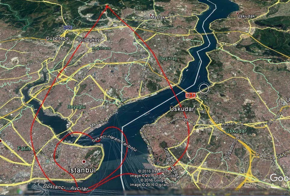 Sevgililer Günü’ne Kalp Şekilli Uçuş Rotası