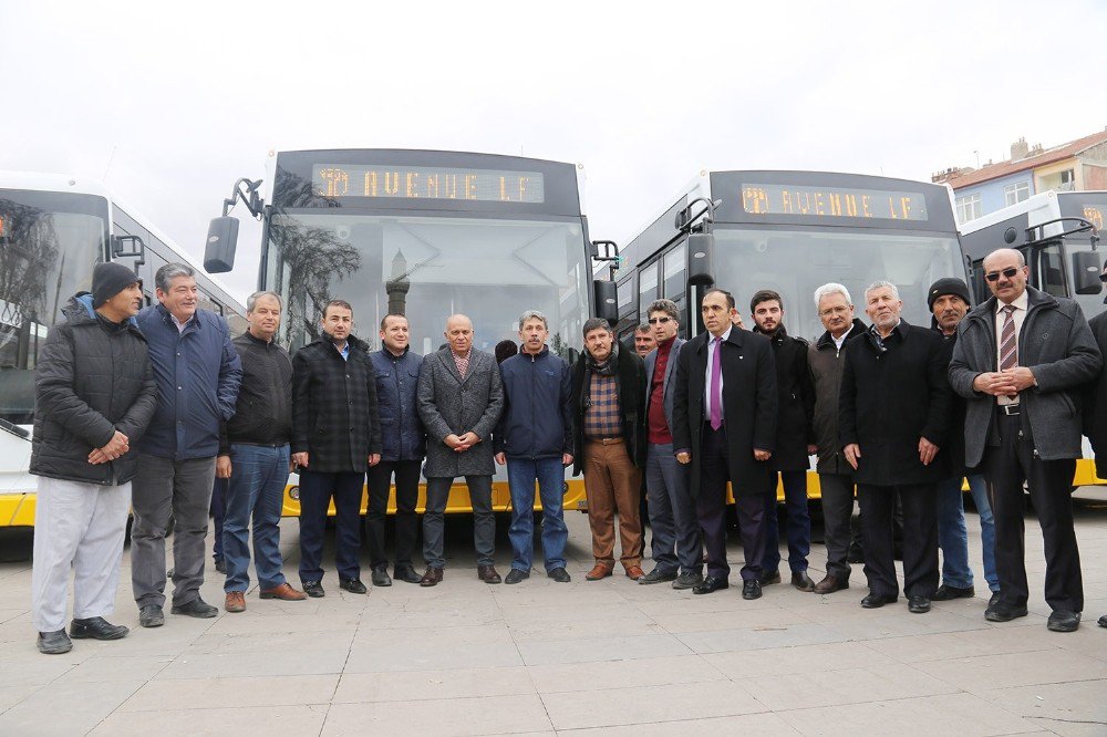 Karaman’da Yeni 10 Halk Otobüsü Törenle Hizmete Başladı