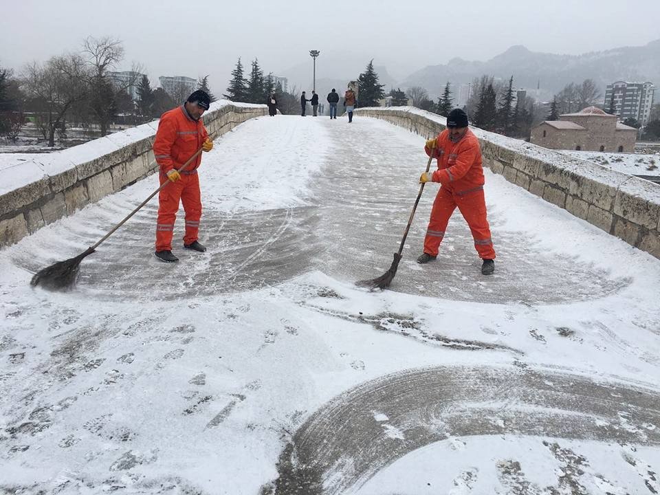 Tokat’ta Karla Mücadele Çalışması