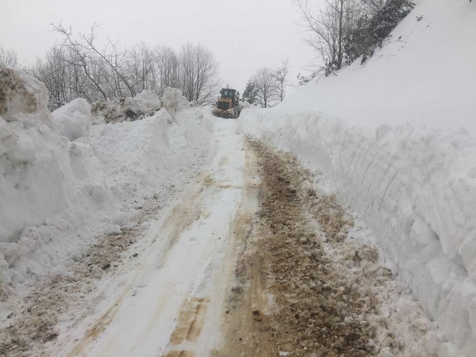 Ordu’da Kar Mücadelesi Sürüyor