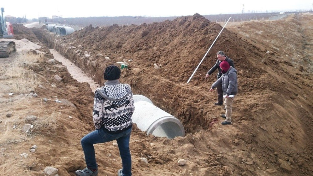 Karaman’da Yağmur Suyu Kollektör Hattı Yapımı Başladı