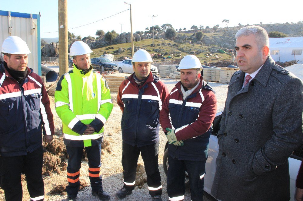 Uedaş Yetkilileri Deprem Bölgesini Ziyaret Etti