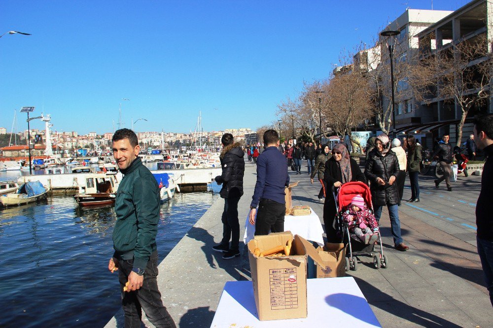 Çanakkale’de Martı Besleme Etkinliği