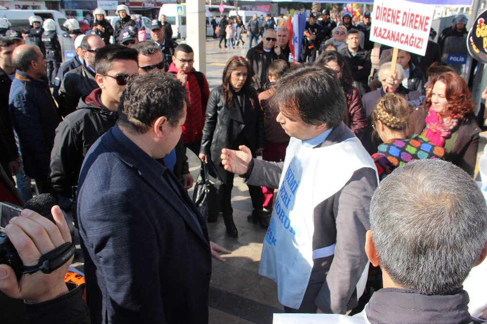 Aydın’da Eğitim-sen Eylemine Polis Müdahalesi