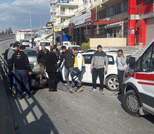 Kuşadası’nda Trafik Kazası, 1 Yaralı