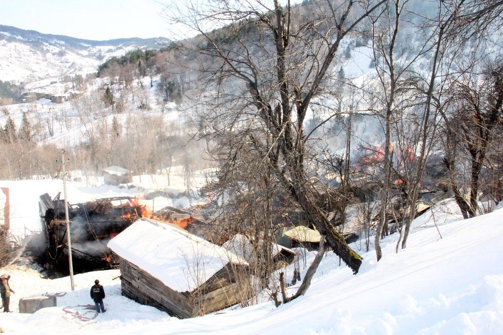 Kastamonu’da Çıkan Yangın 7 Evi Kül Etti