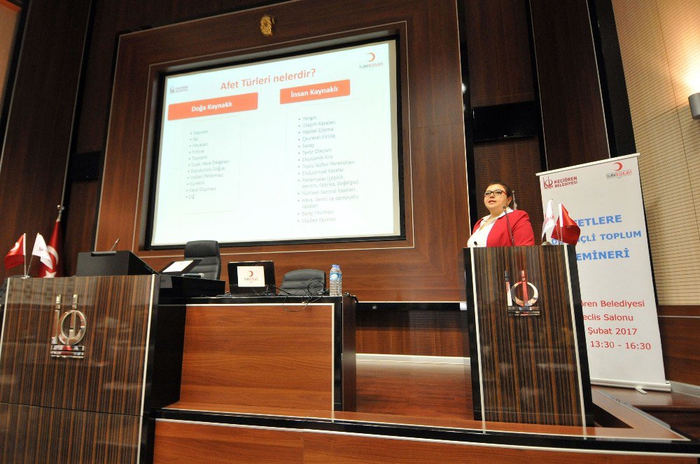 Keçiören Pilot Olarak Seçildi, Türk Kızılay’ı İlk Semineri Verdi