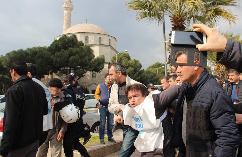 Aydın’da Eğitim-sen Eylemine Polis Gözaltıya Devam Ediyor