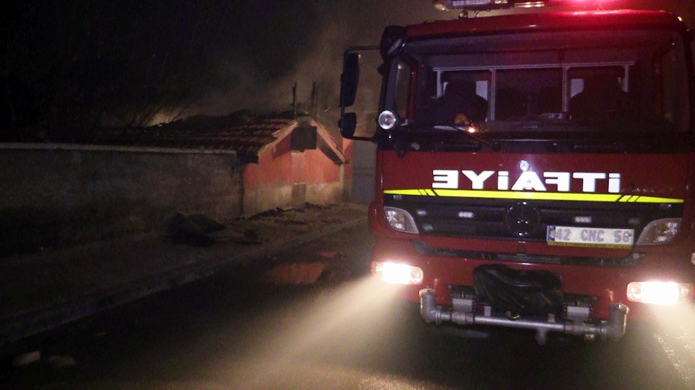 Konya’da Samanlık Yangını