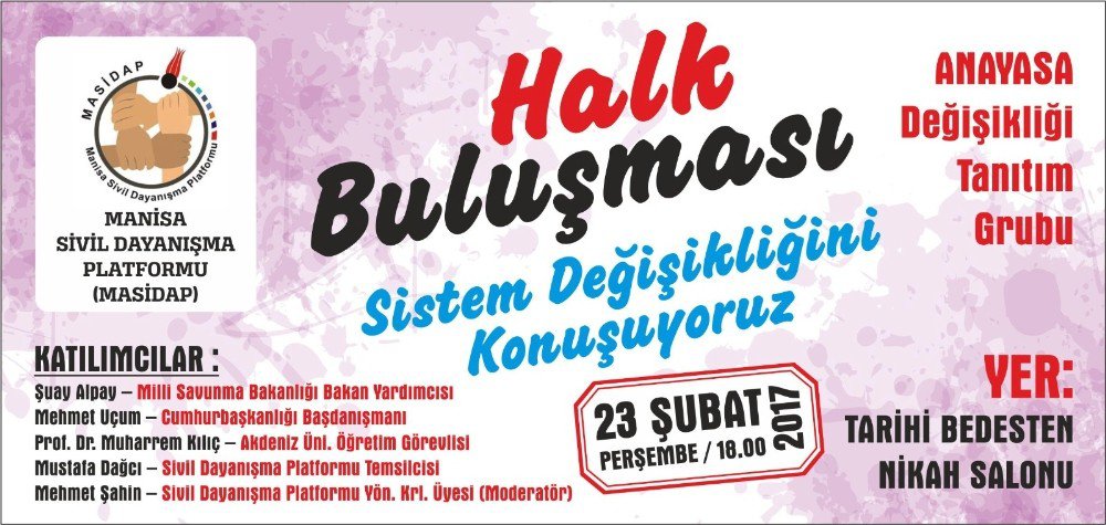 Manisa Sistem Değişikliğini Konuşacak