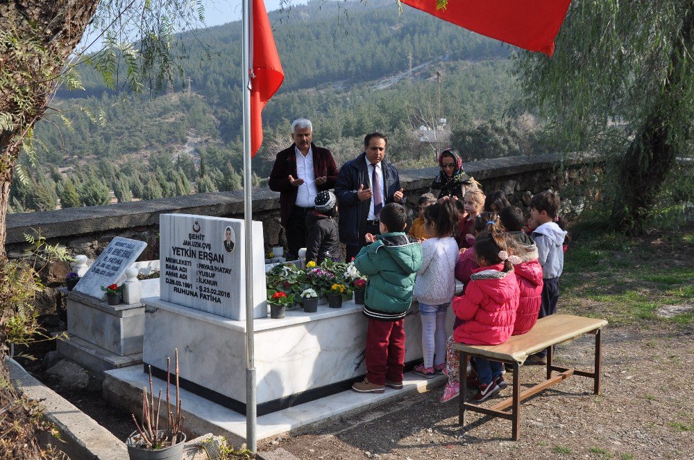 Ana Sınıfı Öğrencilerinden Şehit Ailesine Ziyaret