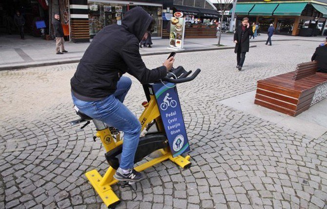 Pedalını Çevir, Telefonun Şarj Olsun