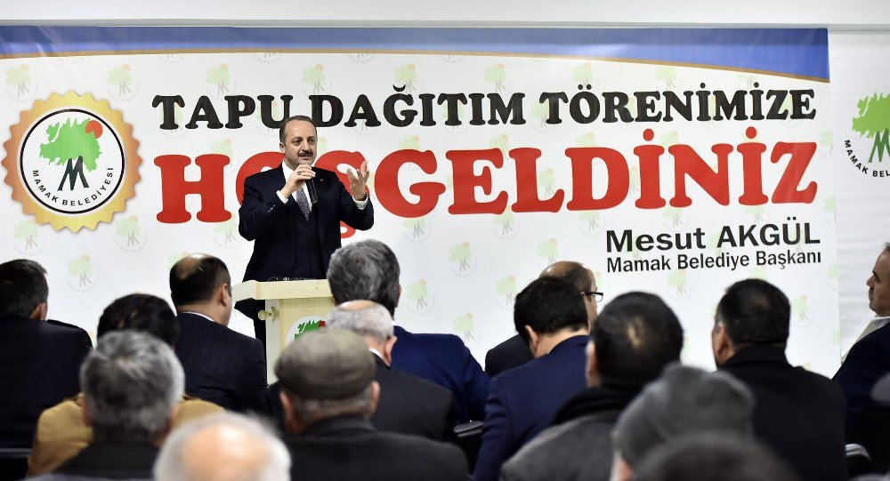 Başak Mahallesi’nde Tapu Sevinci