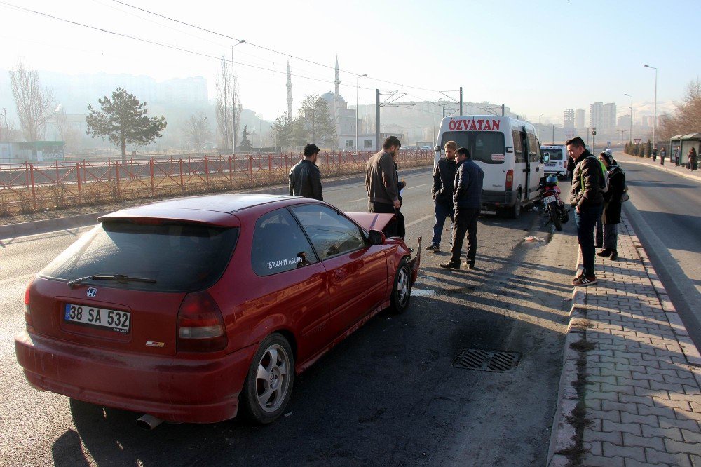 Kayseri’de Trafik Kazası: 1 Yaralı