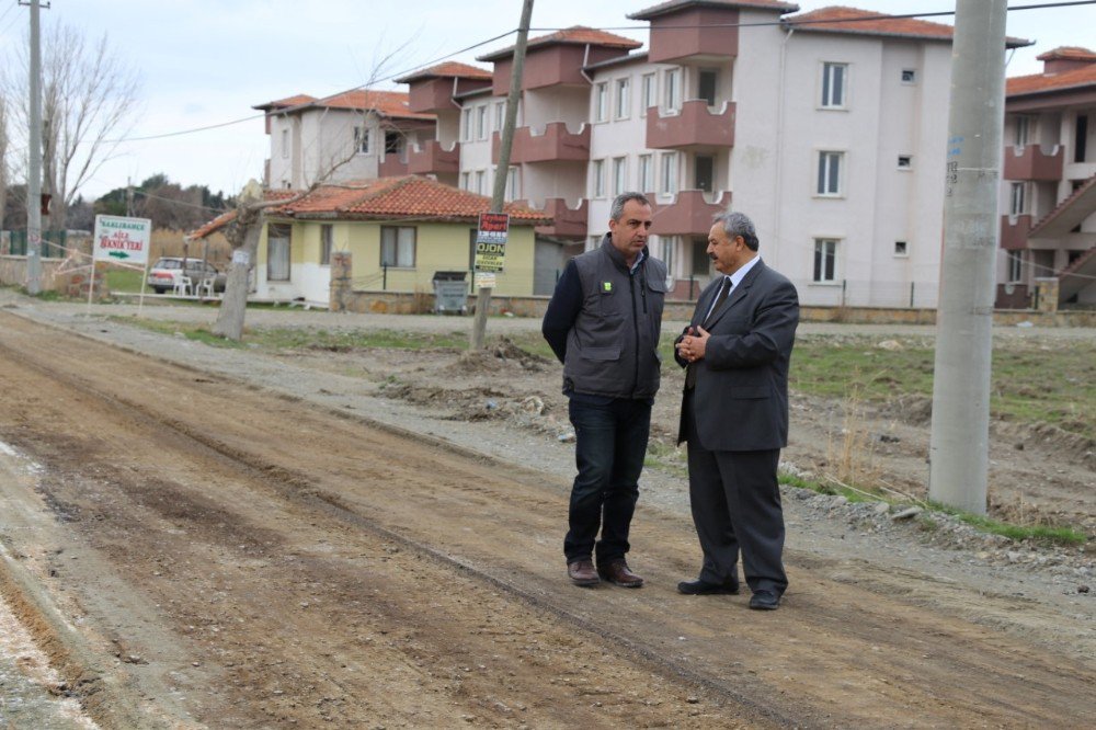 Ören-akçay Yolunda Yapım Çalışması Başladı