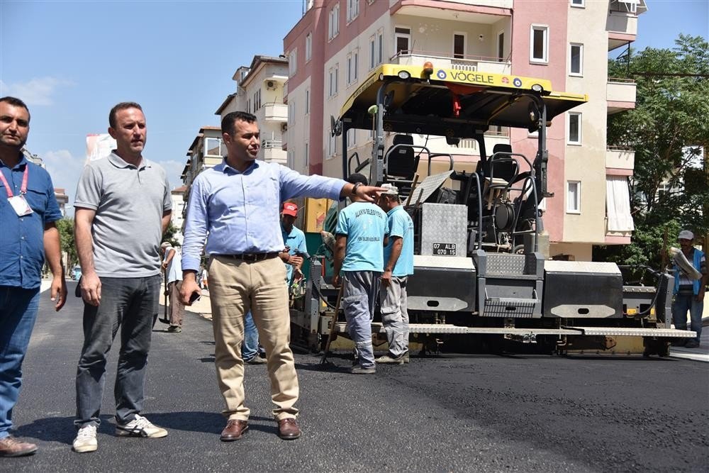 Alanya Belediyesi’nden Asfaltlama Çalışmaları