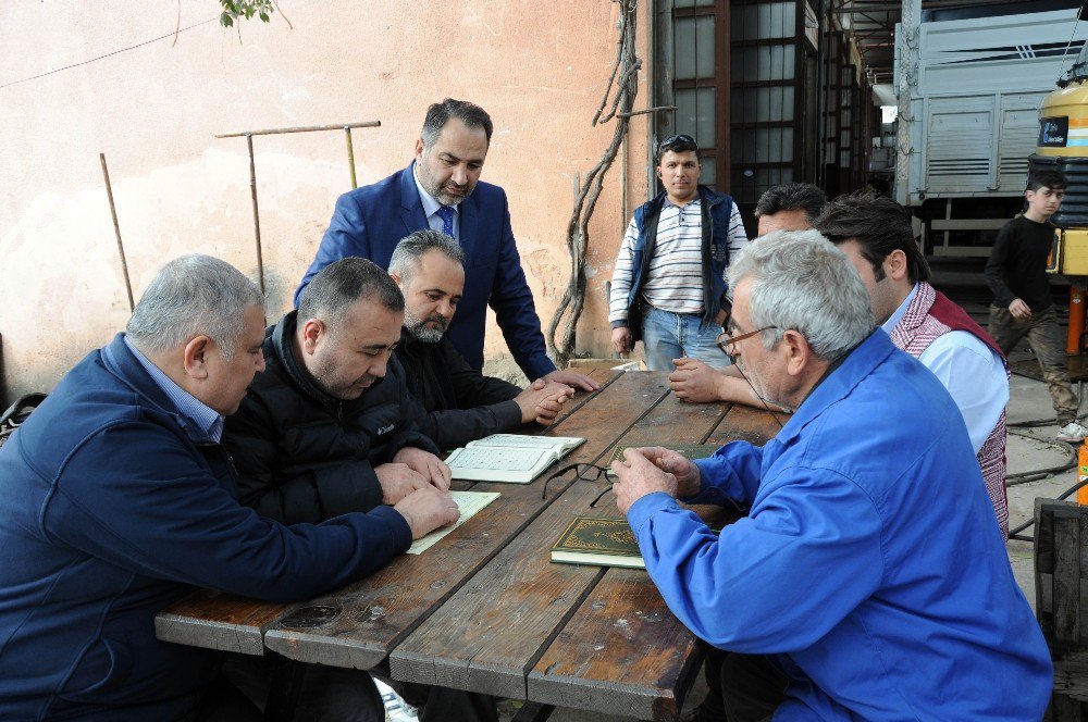 Müftülüğün Çalışmalarıyla, Sanayi Esnafına Kur’an Eğitimi Veriliyor