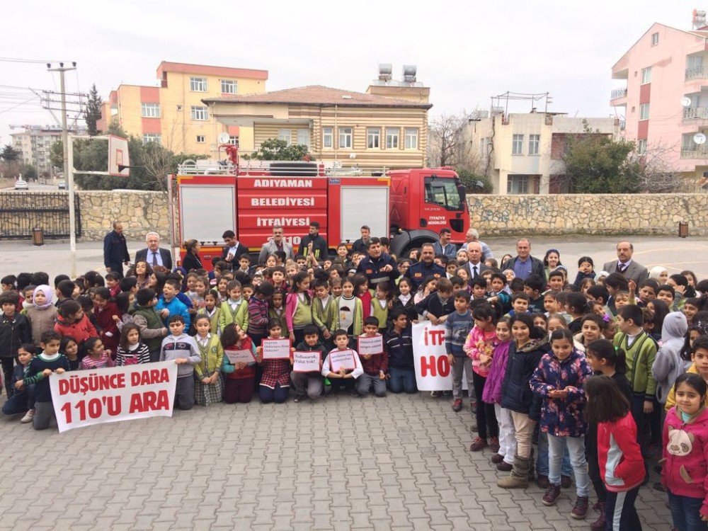 İlköğretim Okulunda Yangın Tatbikatı