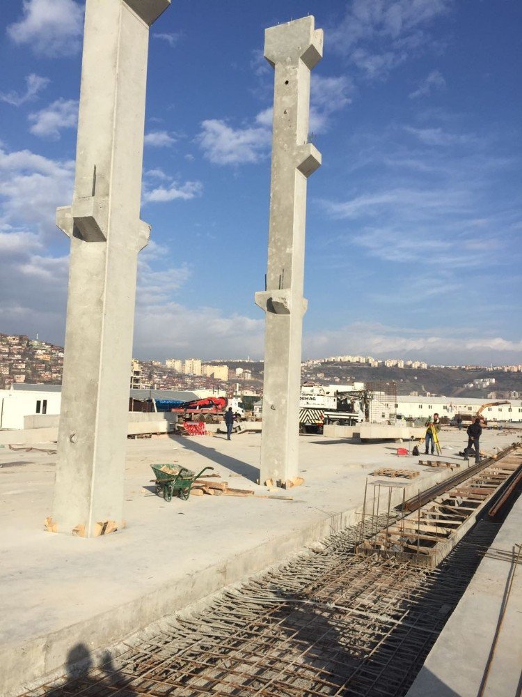 Akçaray Tramvay Araçları Bakım Onarım Depo Sahası Çalışmaları Devam Ediyor