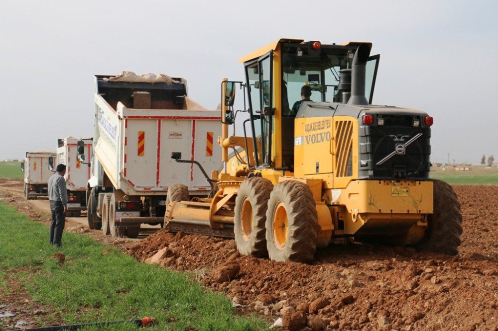 Akçakale’de Yol Çalışmaları Denetlendi