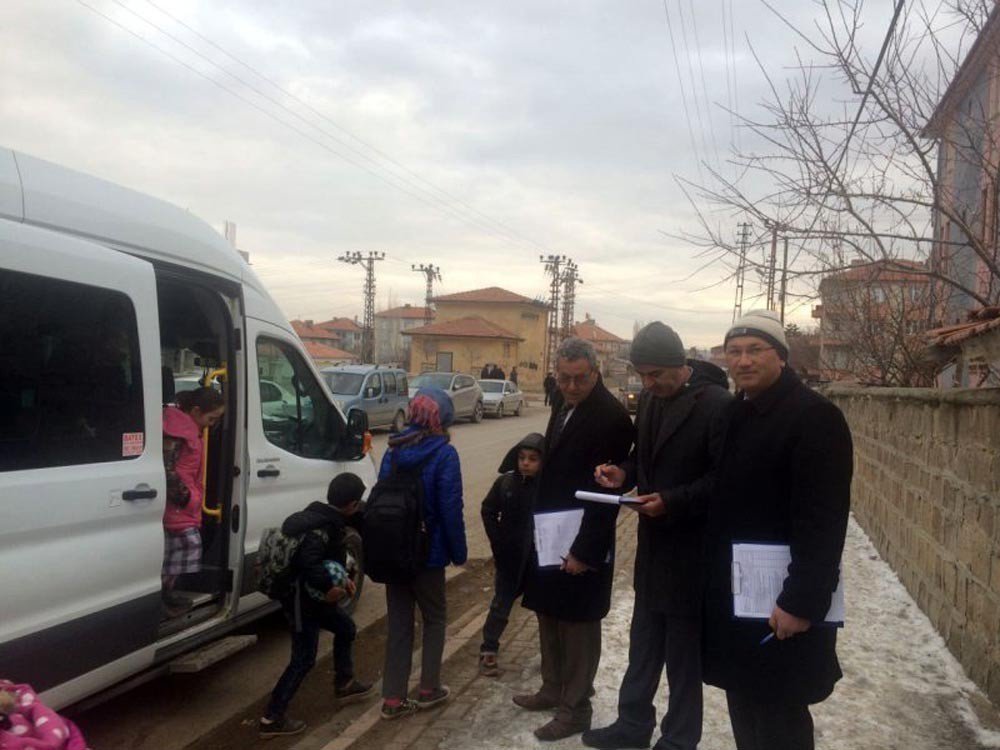 Sorgun’da Okul Servis Araçları Denetlendi