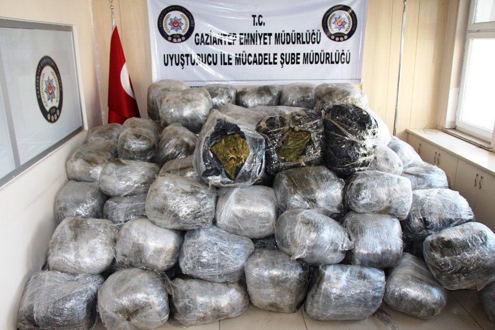 Gaziantep’te 1 Ton Uyuşturucu Ele Geçirildi