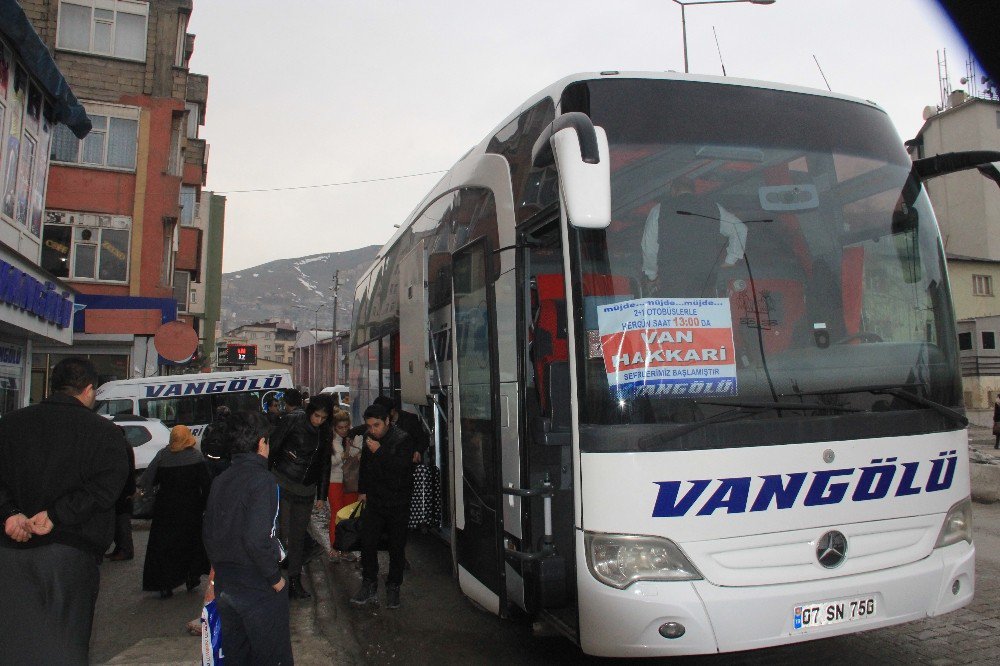 Hakkari Ye 3 Yil Aradan Sonra Otobus Sevinci