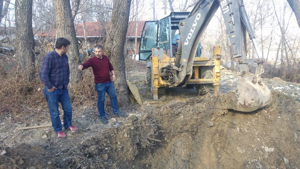 Köy Kanalizasyon Şebekesinde Bakım Ve Onarım Çalışması