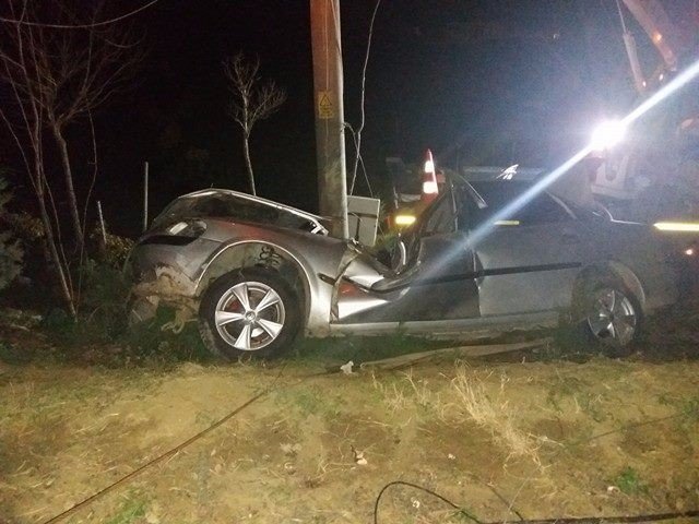 Köpeğe Çarpmamak İçin Bariyerlere Çarptı: 1 Ölü, 2 Ağır Yaralı