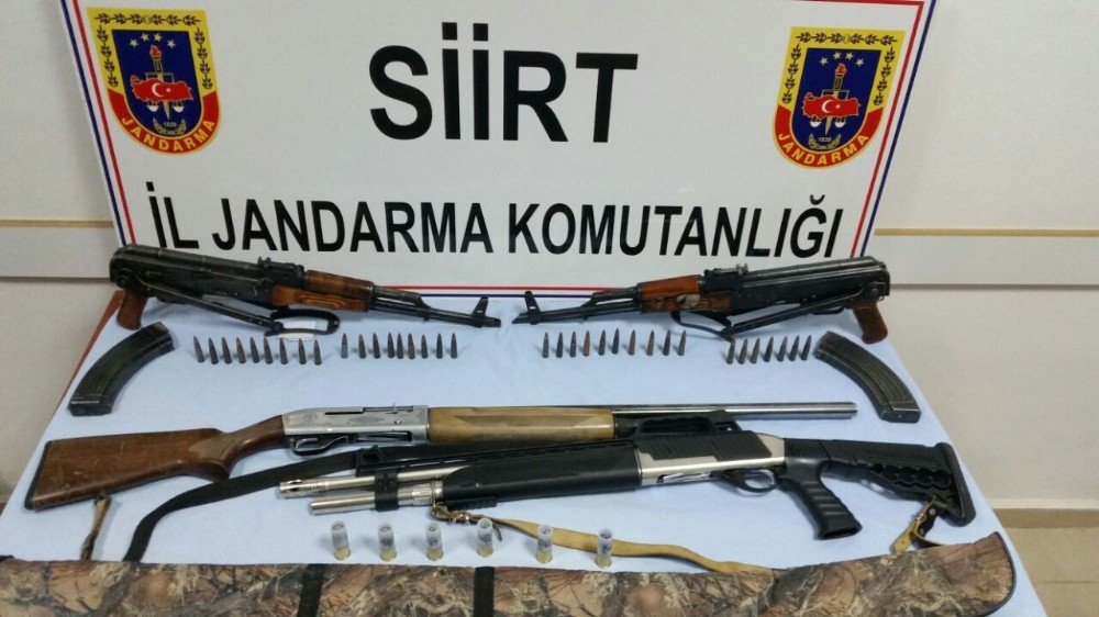 Siirt’te Silah Ve Mühimmat Ele Geçirildi