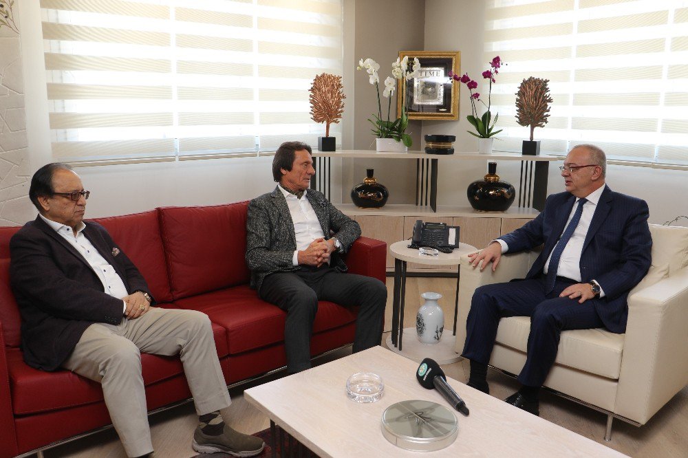 Zorlu Ve Başkan Ergün Bir Araya Geldi