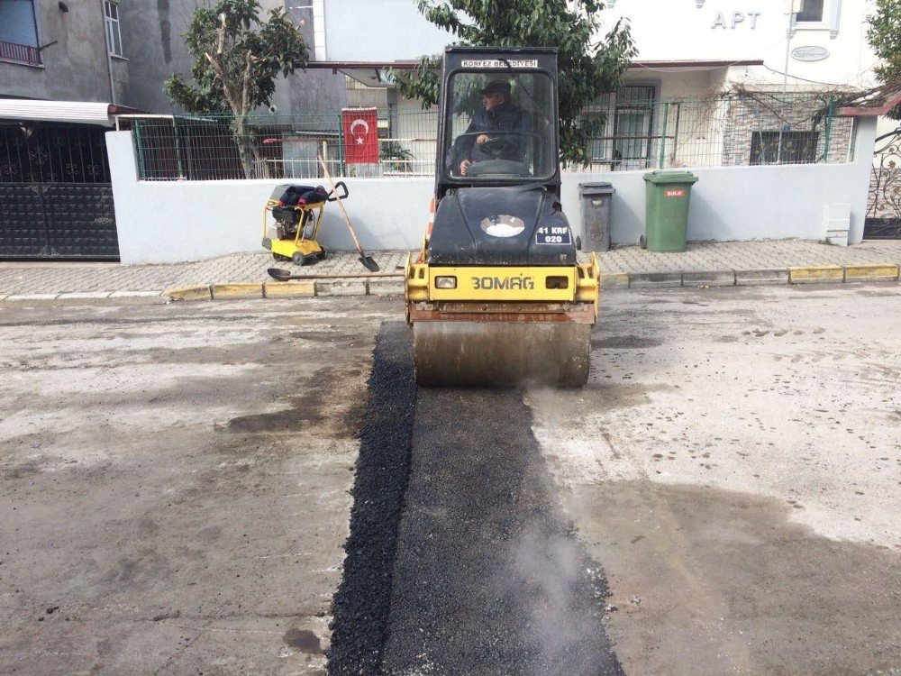 Körfez’de Bozuk Yolların Onarımı Sürüyor