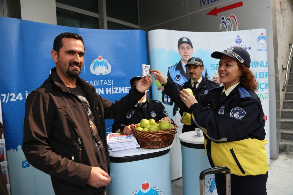 İstanbul Zabıtası’ndan Yeşilay Haftası İçin Anlamlı Etkinlik