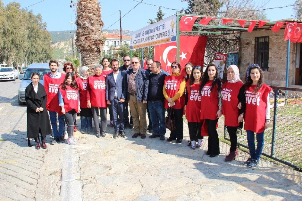 Foça Ak Parti Referandum Ofisiyle 16 Nisan’a Hazır