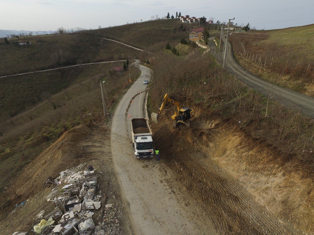 Boztepe Yolu Genişliyor