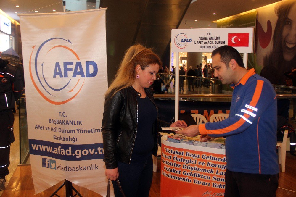 Afad, Avm Ziyaretçileri İle Hayat Kurtaran Bilgiler Paylaştı