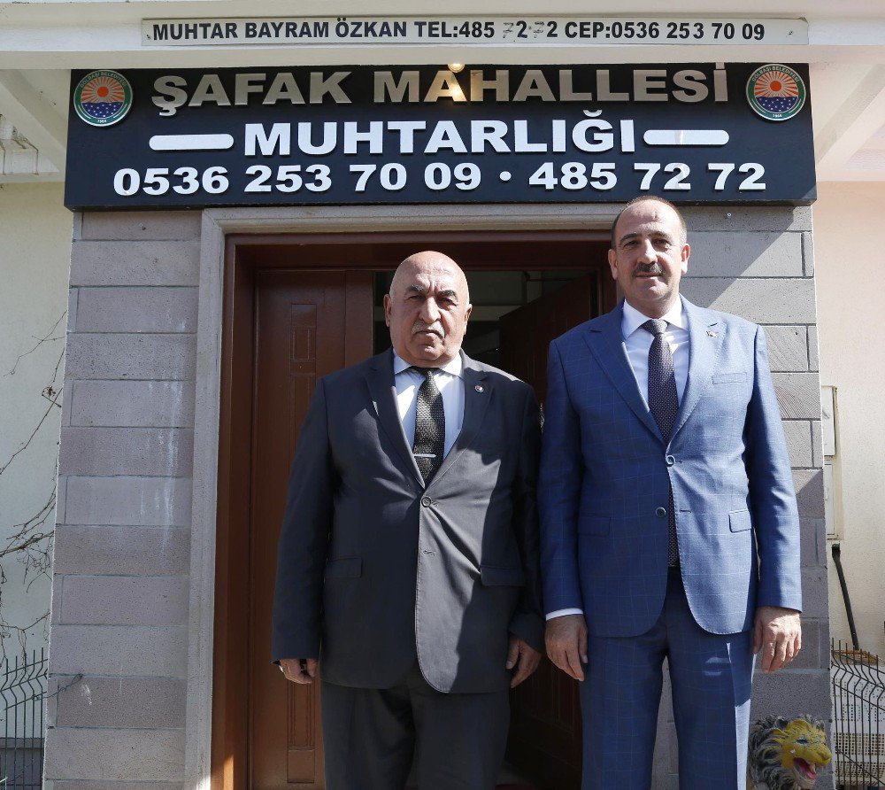 Başkan Duruay, Mahalle Muhtarlarını Ziyaret Etti