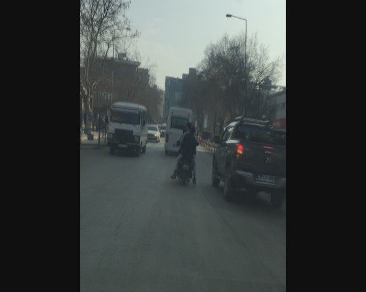 Iğdır’da Motosikletle Tehlikeli Yolculuk