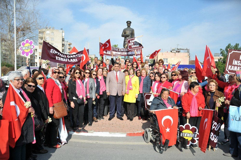 8 Mart Dünya Kadınlar Günü Tarsus’ta Yoğun Katılımla Kutlandı