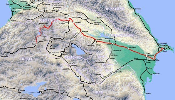 Kars-tiflis-bakü Demiryolu Açılırken