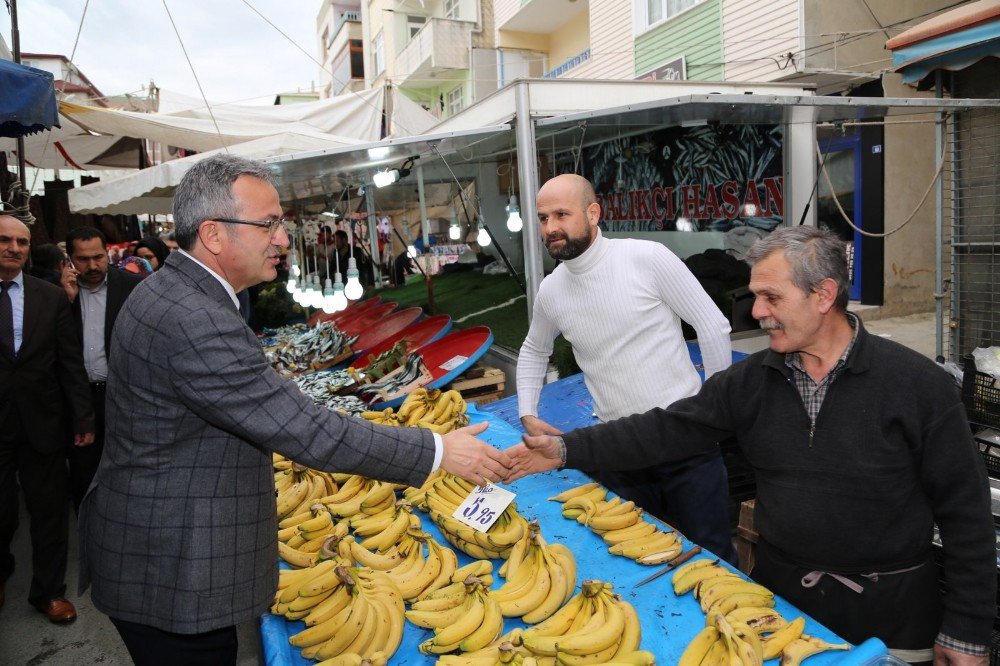 Başkan Köşker, Esnaf Ve Vatandaşları Ziyaret Etti