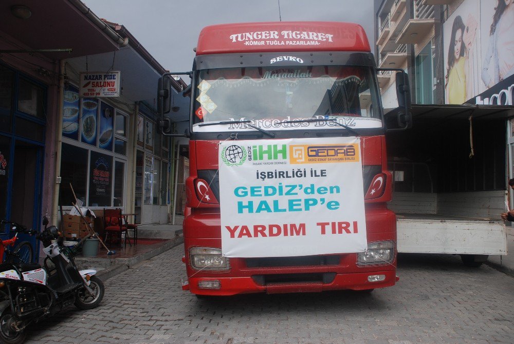 Gediz’den Halep’e Yardım