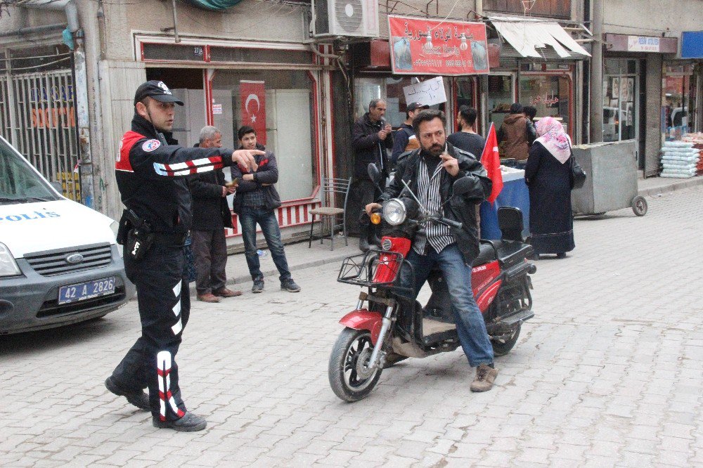 Konya Polisinden Çalıntı Motosiklet Denetimi