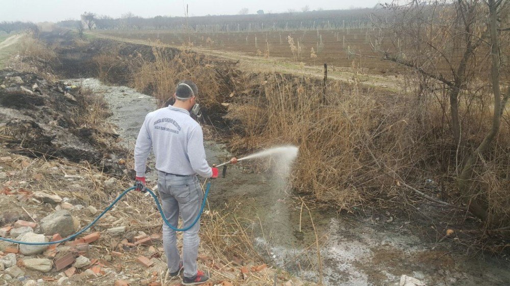 Turgutlu’da Açık Alanlarda İlaçlama Başladı