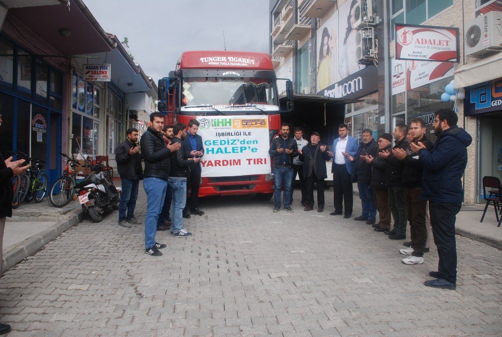 Gediz’den Halep’e Yardım