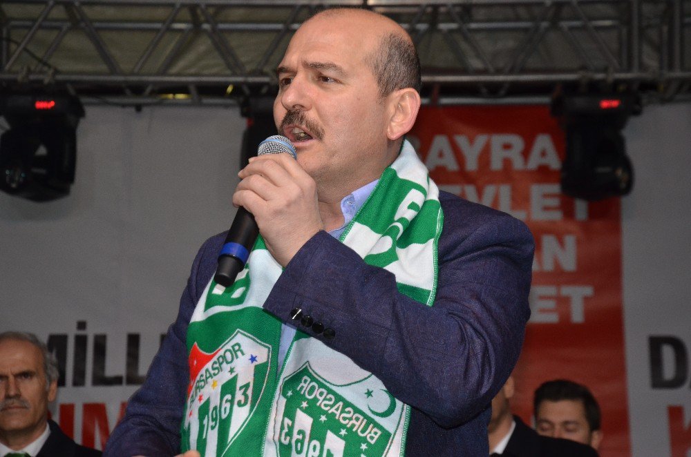 Bakan Soylu’dan Nokta Mitingi