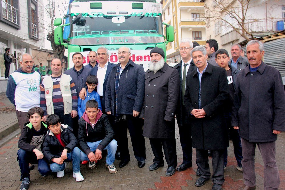 Bingöl’den Suriye’ye 12’inci Yardım Tırı Yola Çıktı