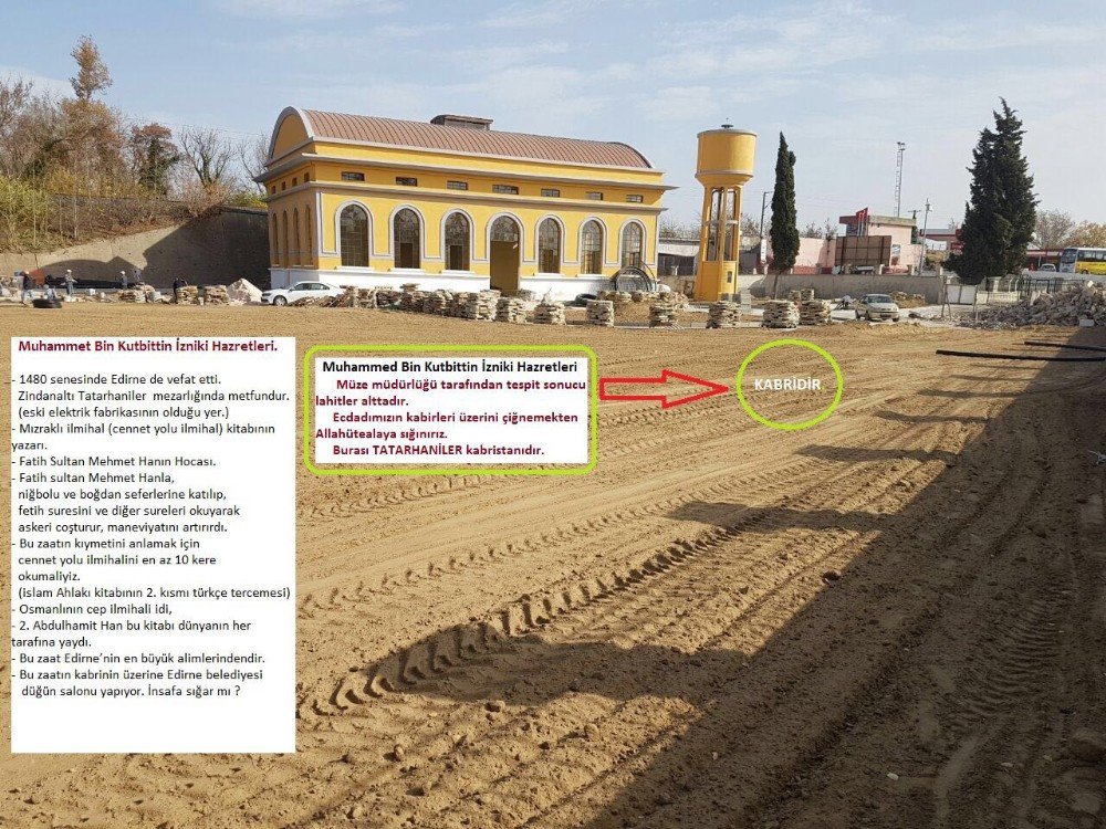 Türbe Üzerine Düğün Salonu Yapılması Edirne’yi Ayağa Kaldırdı