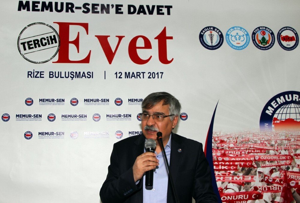 "Memur-sen’e Davet, Tercih Evet” Buluşması Rize’de Gerçekleştirildi