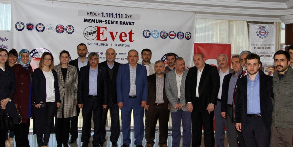 "Memur-sen’e Davet, Tercih Evet” Buluşması Rize’de Gerçekleştirildi